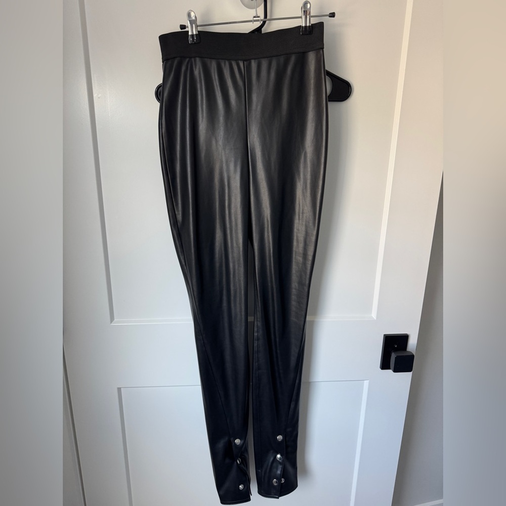 Maelee high-rise faux leather leggings